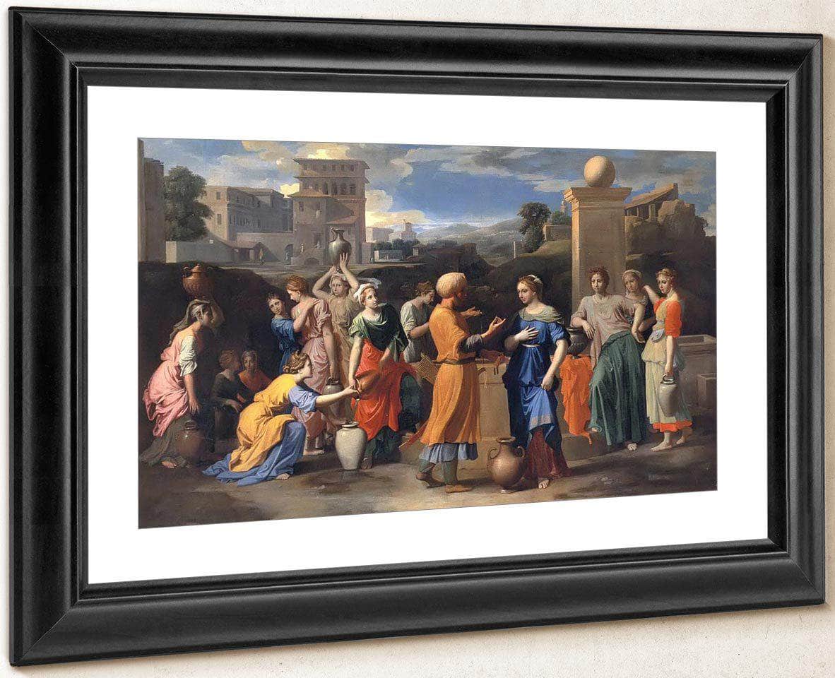 Eliezer And Rebecca By Nicholas Poussin Fine Art Print