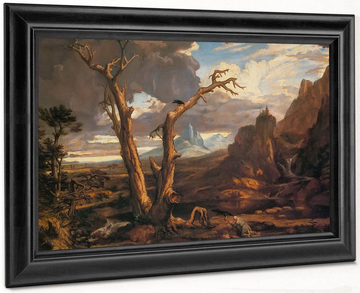 Elijah In The Desert By Washington Allston Fine Art Print
