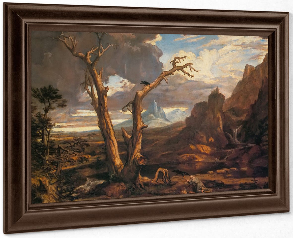 Elijah In The Desert By Washington Allston Fine Art Print