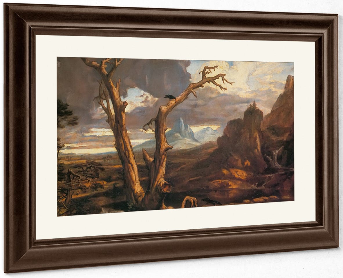 Elijah In The Desert By Washington Allston Fine Art Print