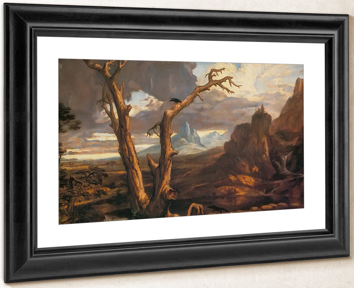Elijah In The Desert By Washington Allston Fine Art Print