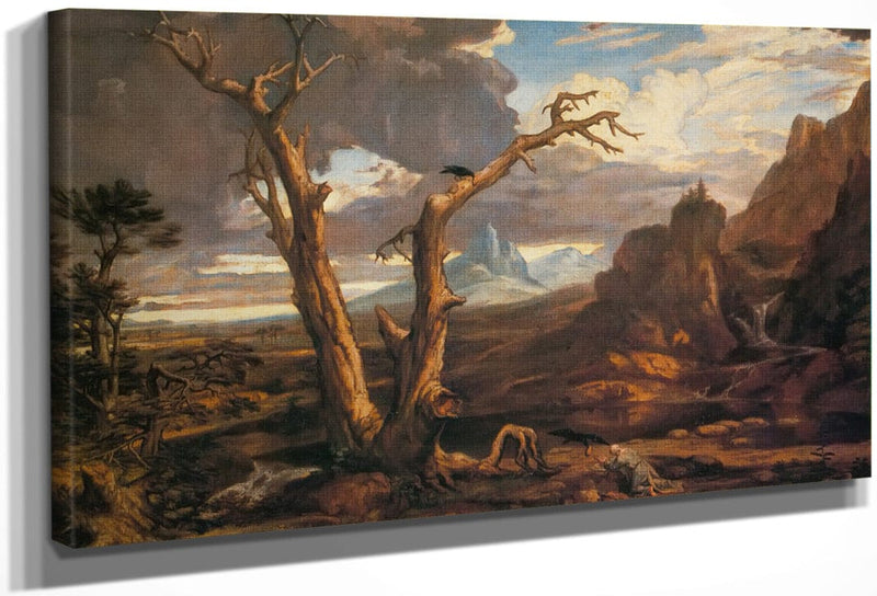 Elijah In The Desert By Washington Allston Fine Art Print