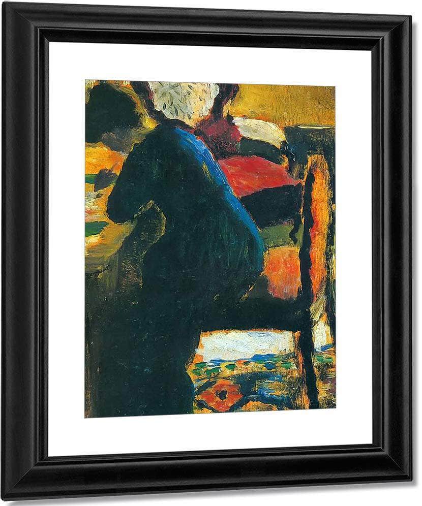 Elisabeth At Her Desk By August Macke Fine Art Print