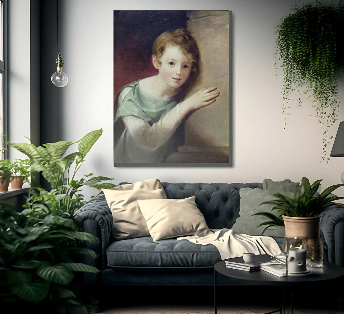 Elizabeth Wignall By Thomas Sully Fine Art Print
