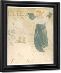 Elles Portfolio Cover 1896 By Henri De Toulouse Lautrec Fine Art Print