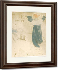 Elles Portfolio Cover 1896 By Henri De Toulouse Lautrec Fine Art Print