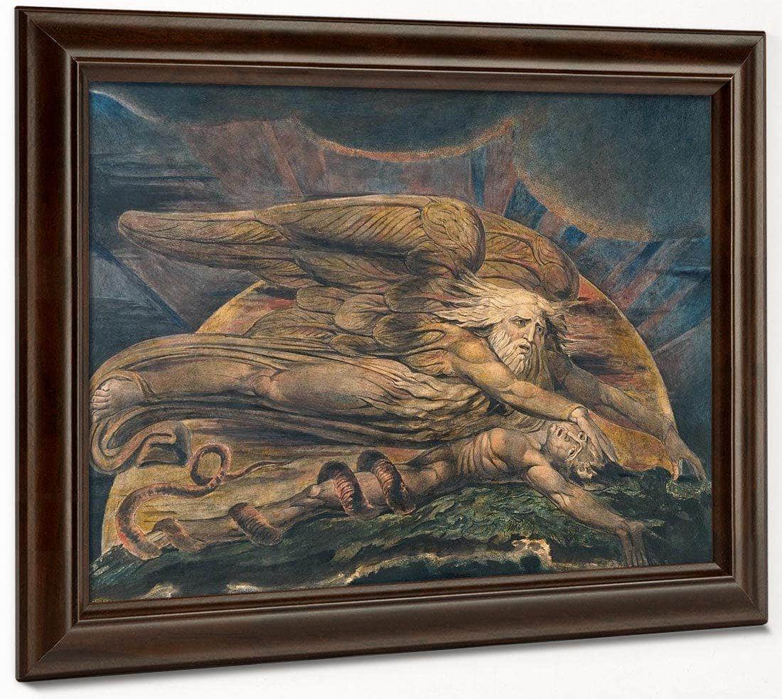 Elohim Creating Adam 1805 Etching Watercolor 43 1X53 6Cm Tate By William Blake Fine Art Print