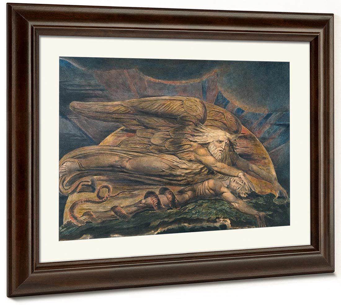 Elohim Creating Adam 1805 Etching Watercolor 43 1X53 6Cm Tate By William Blake Fine Art Print