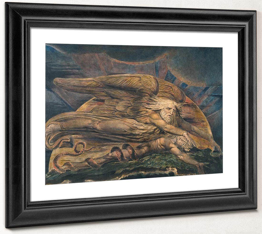 Elohim Creating Adam 1805 Etching Watercolor 43 1X53 6Cm Tate By William Blake Fine Art Print