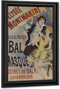 Elysee Montmatre Bal Masque By Jules Cheret Fine Art Print