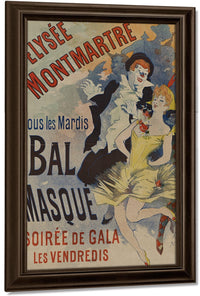 Elysee Montmatre Bal Masque By Jules Cheret Fine Art Print