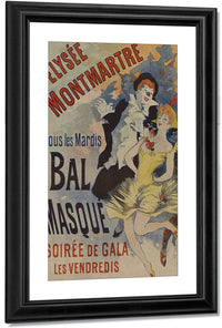 Elysee Montmatre Bal Masque By Jules Cheret Fine Art Print