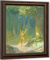 Emerging Into An Opening By NC Wyeth Fine Art Print