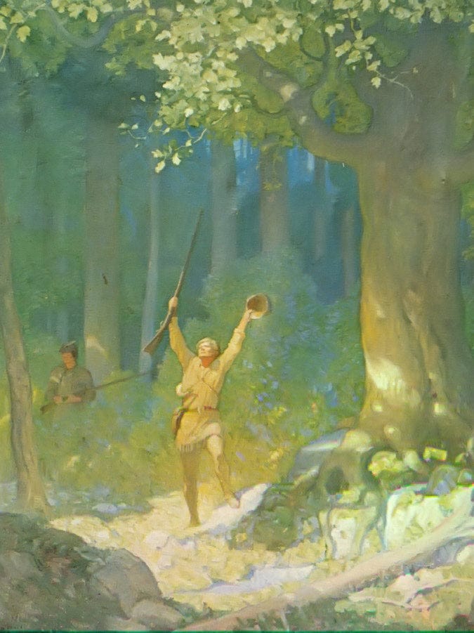 Emerging Into An Opening By NC Wyeth Fine Art Print