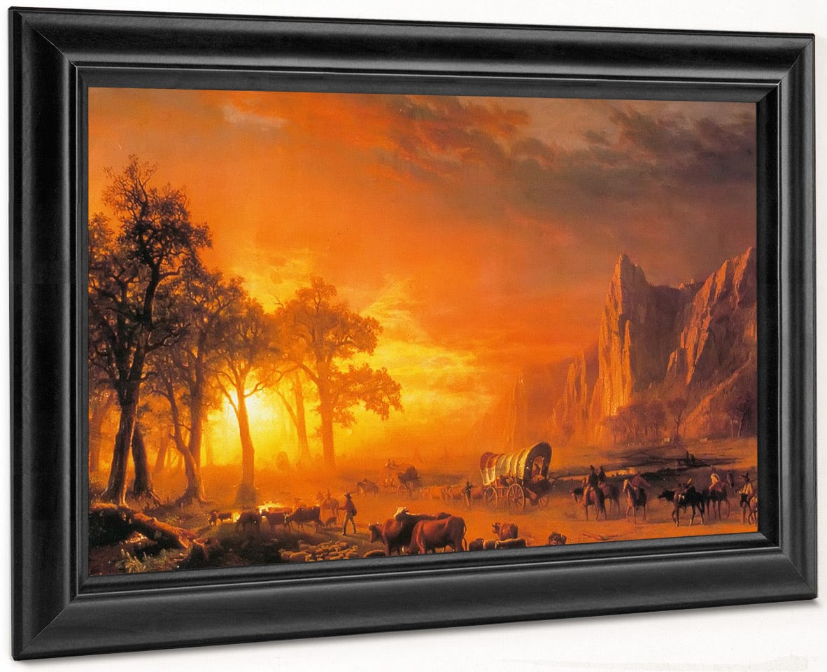 Emigrants Crossing The Plains By Albert Bierstadt Fine Art Print