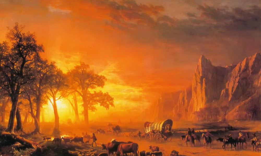 Emigrants Crossing The Plains By Albert Bierstadt Fine Art Print