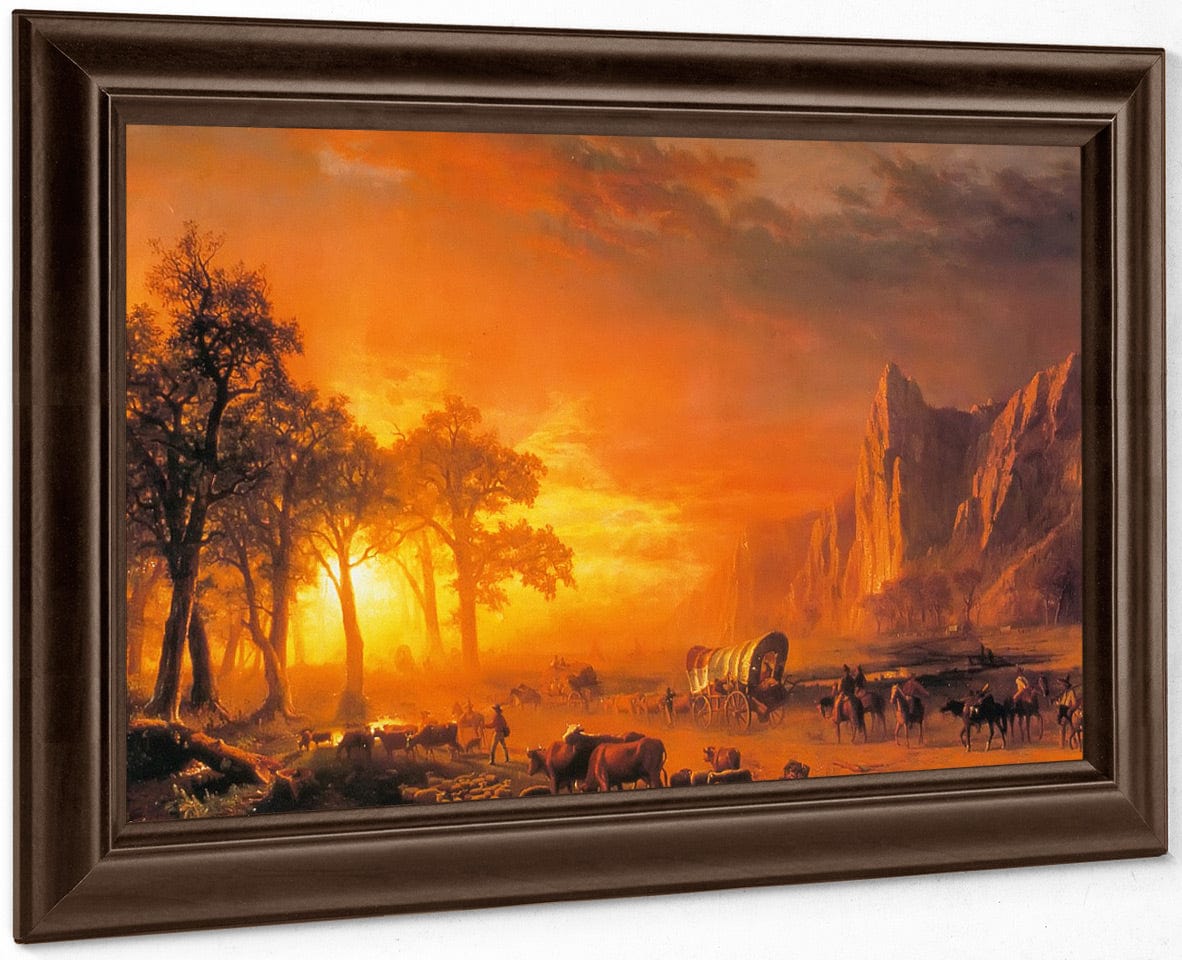 Emigrants Crossing The Plains By Albert Bierstadt Fine Art Print