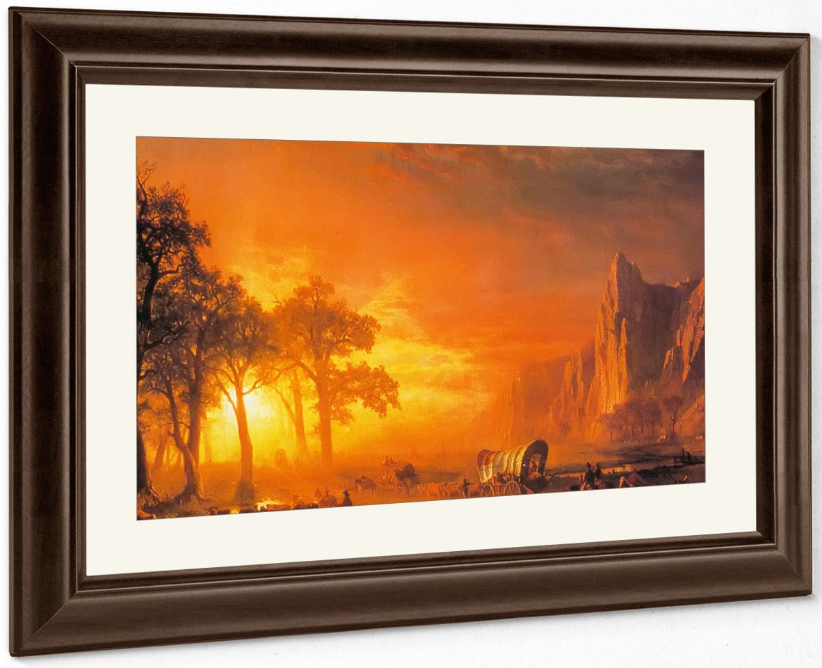 Emigrants Crossing The Plains By Albert Bierstadt Fine Art Print