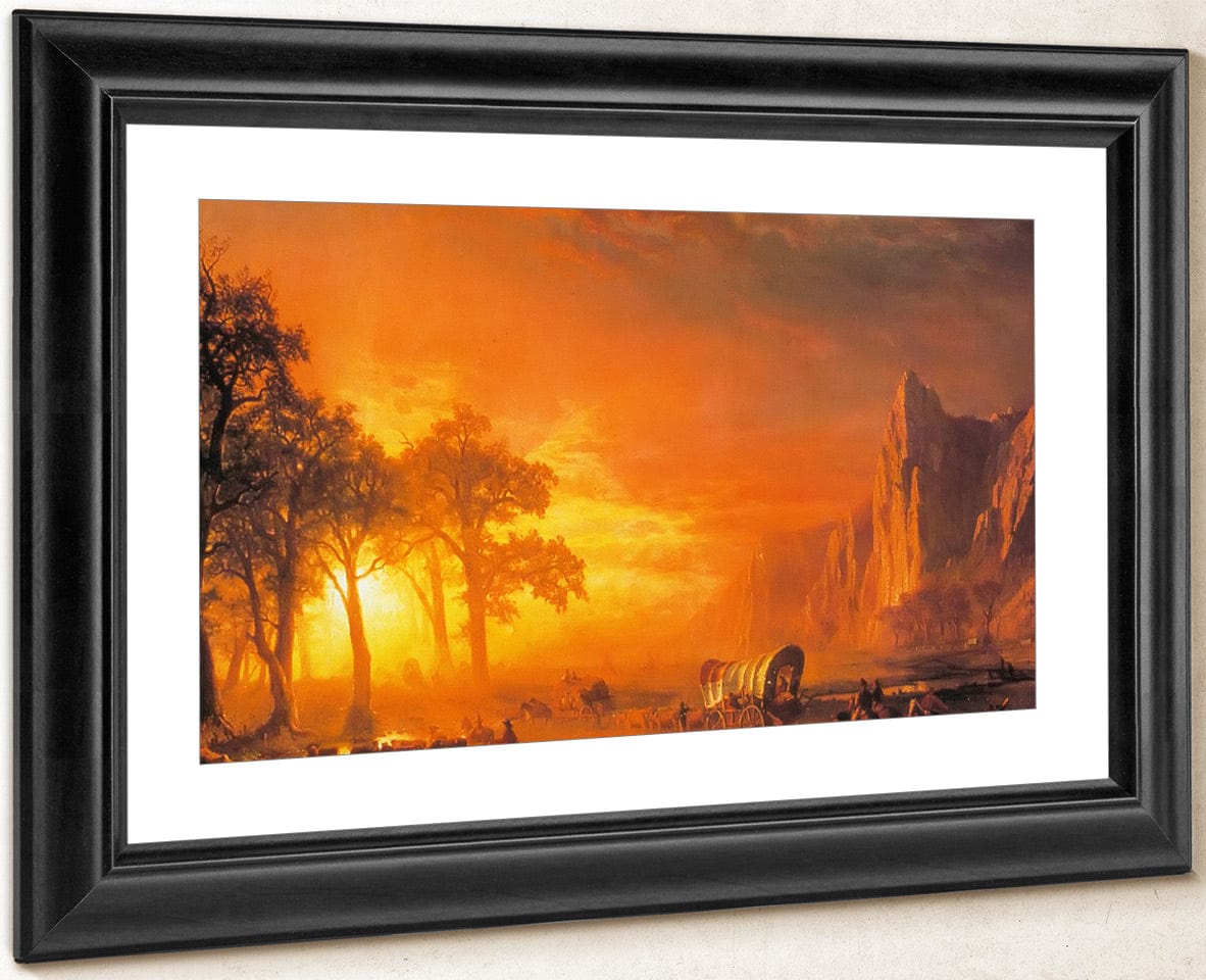 Emigrants Crossing The Plains By Albert Bierstadt Fine Art Print