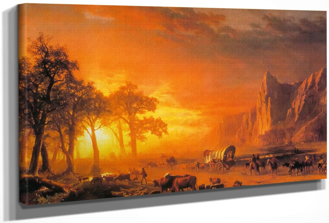 Emigrants Crossing The Plains By Albert Bierstadt Fine Art Print