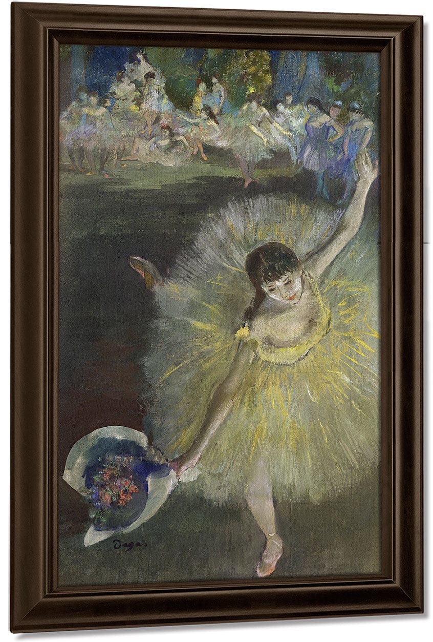 End Of An Arabesque By Edgar Degas Fine Art Print