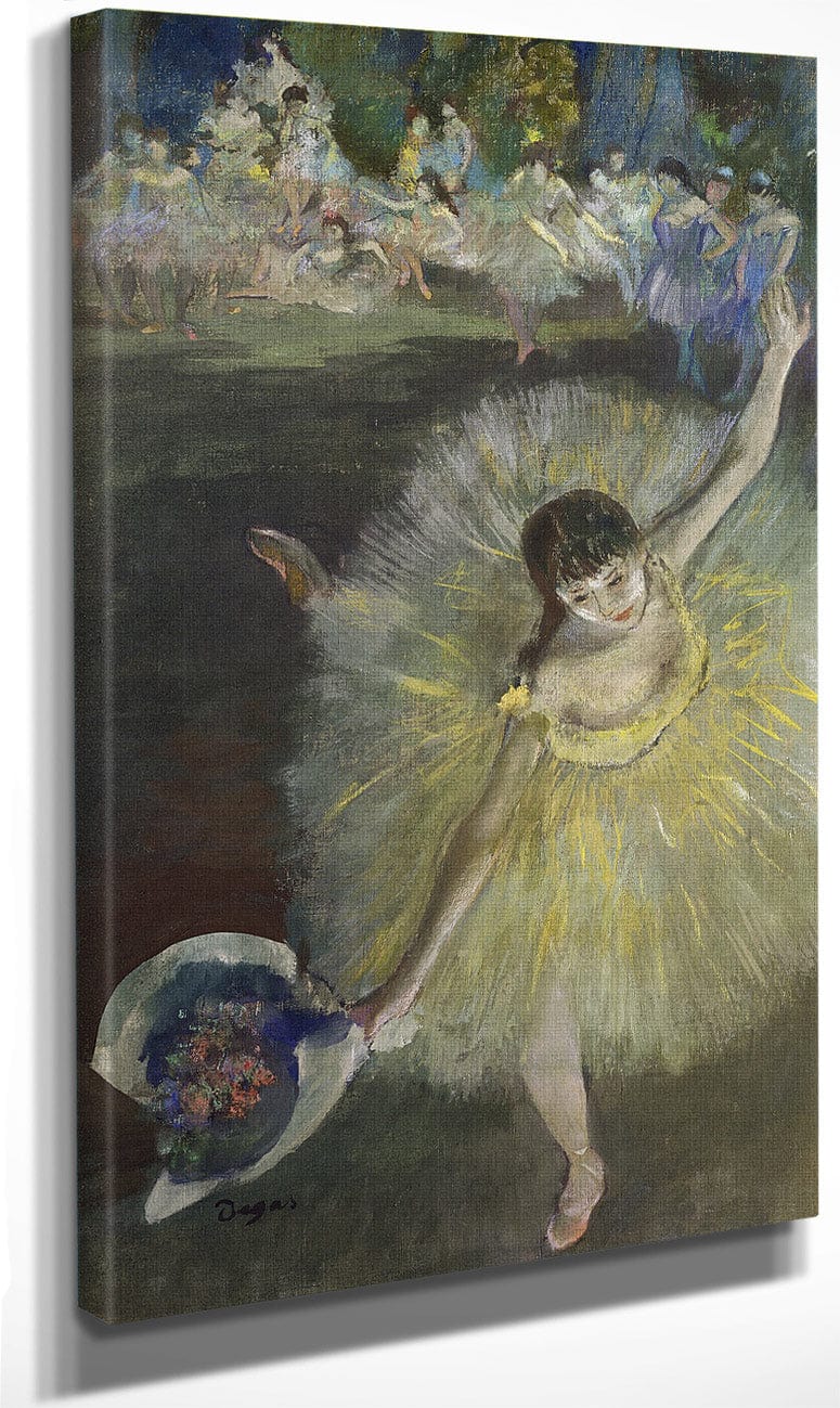 End Of An Arabesque By Edgar Degas Fine Art Print