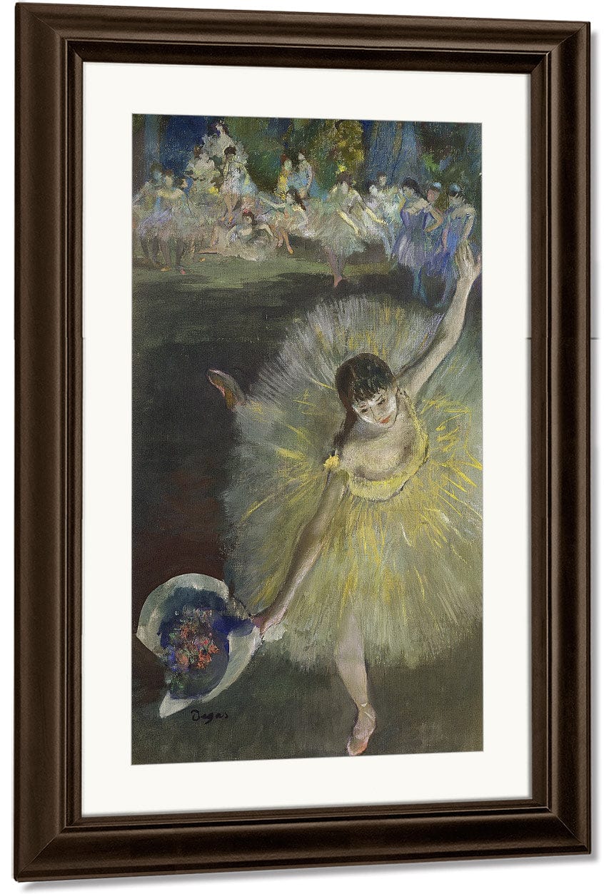 End Of An Arabesque By Edgar Degas Fine Art Print