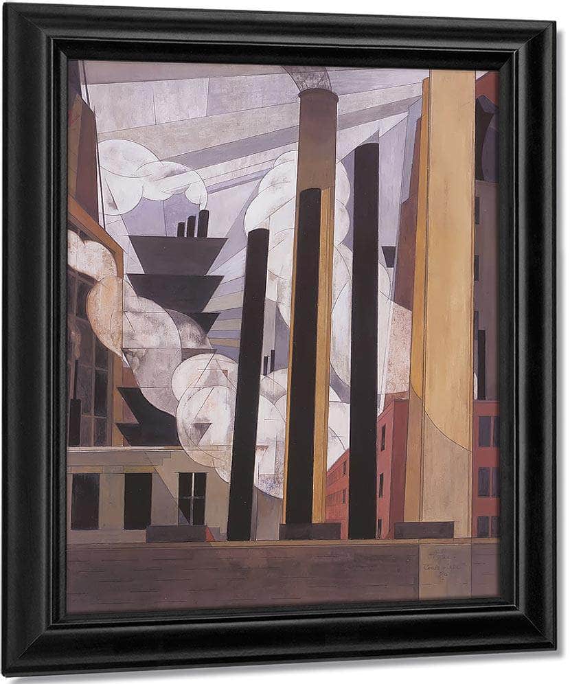 End Of The Parade Coatseville Pa By Charles Demuth Fine Art Print