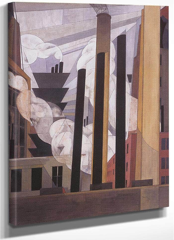 End Of The Parade Coatseville Pa By Charles Demuth Fine Art Print