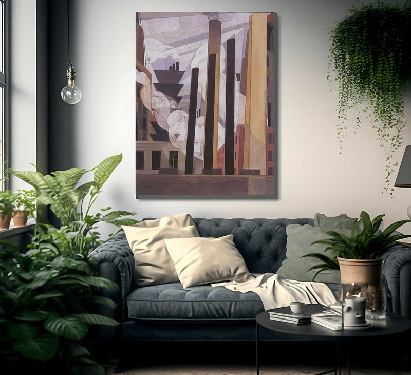 End Of The Parade Coatseville Pa By Charles Demuth Fine Art Print