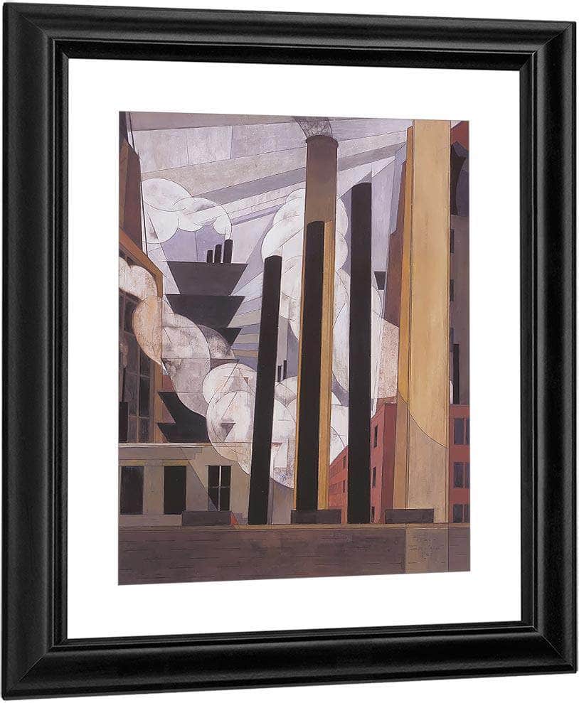 End Of The Parade Coatseville Pa By Charles Demuth Fine Art Print