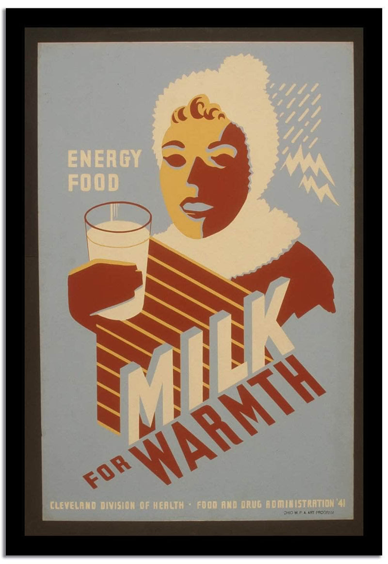 Energy Food  Vintage Poster Fine Art Print