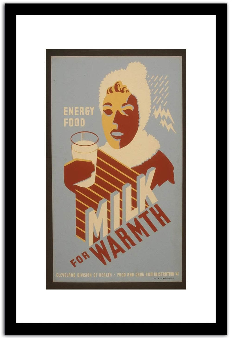 Energy Food  Vintage Poster Fine Art Print