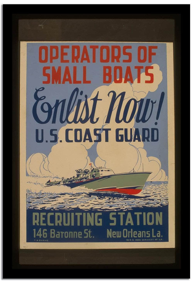 Enlist Now  Vintage Poster Fine Art Print