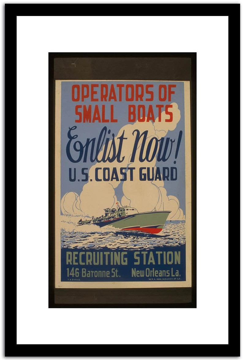 Enlist Now  Vintage Poster Fine Art Print