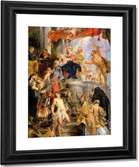 Enthroned Madonna With Child Encircled By Saints 2 By Peter Paul Rubens Fine Art Print