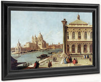 Entrance To Grand Canal Venice By Canaletto Fine Art Print