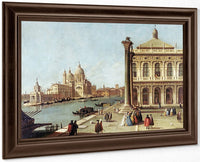 Entrance To Grand Canal Venice By Canaletto Fine Art Print