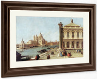 Entrance To Grand Canal Venice By Canaletto Fine Art Print