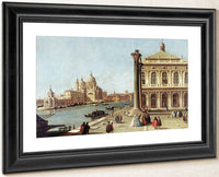 Entrance To Grand Canal Venice By Canaletto Fine Art Print