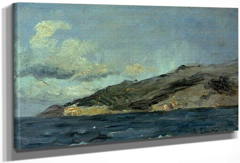 Entrance To Straits Of Gibraltar By Gusave Courbet Fine Art Print