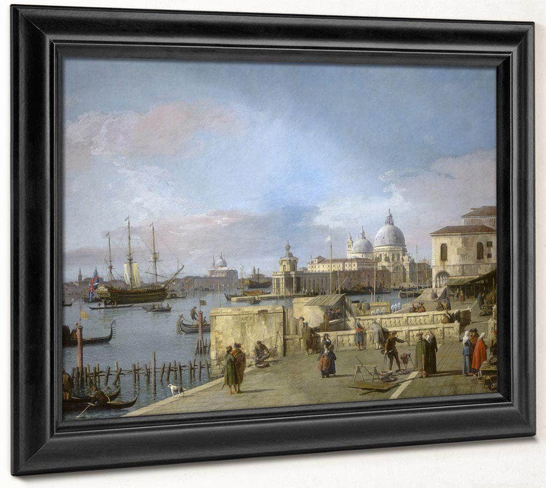 Entrance To The Grand Canal From The Molo Venice By Canaletto Fine Art Print