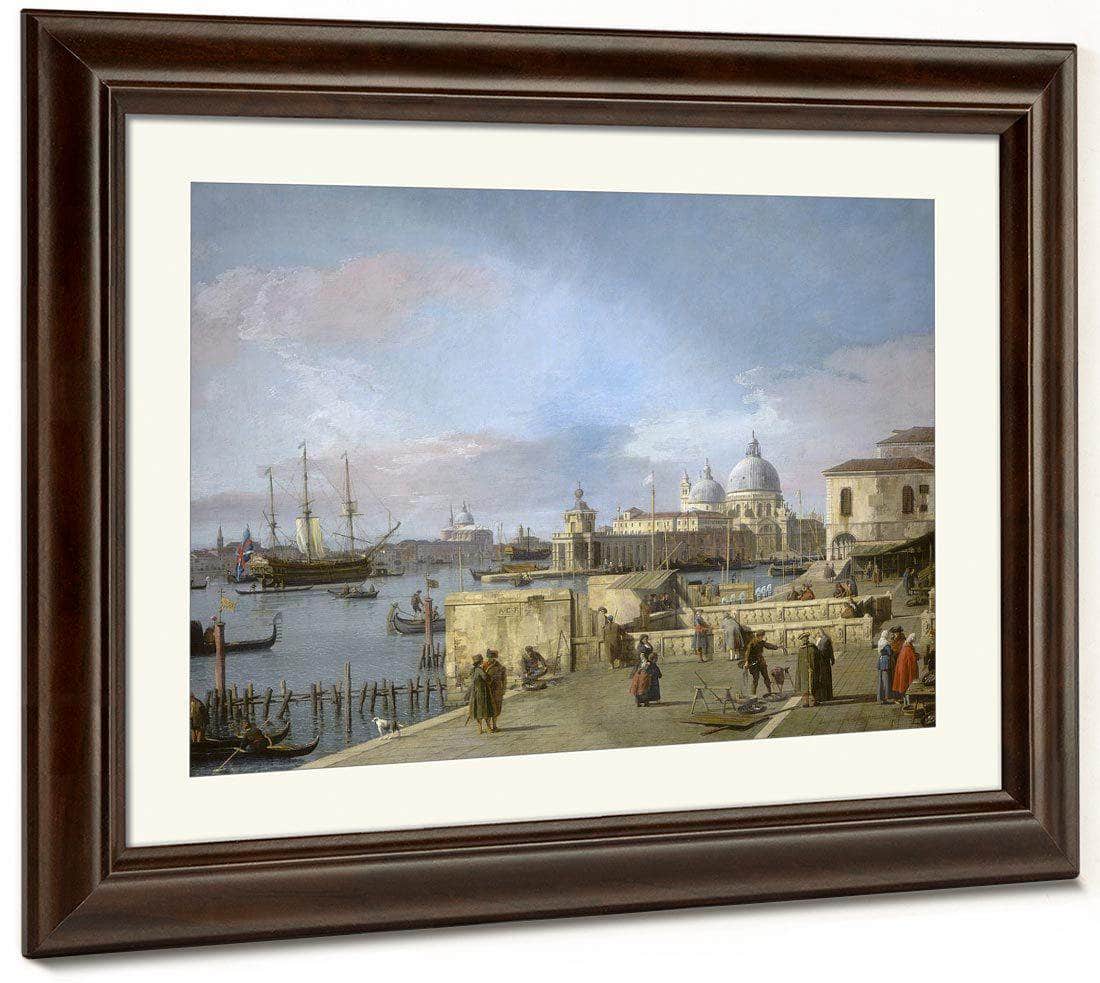 Entrance To The Grand Canal From The Molo Venice By Canaletto Fine Art Print