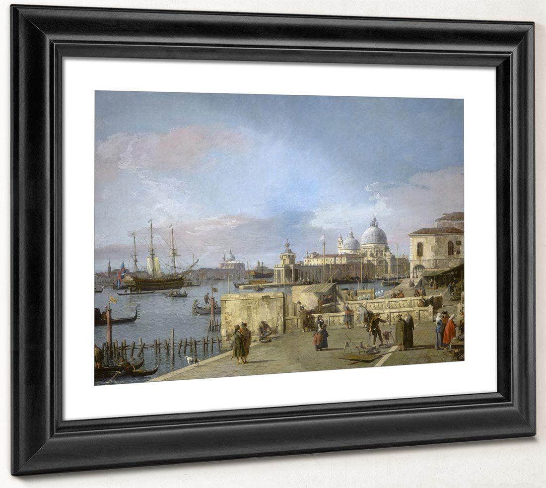 Entrance To The Grand Canal From The Molo Venice By Canaletto Fine Art Print