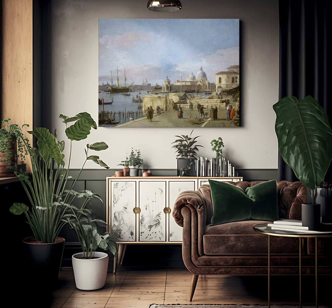 Entrance To The Grand Canal From The Molo Venice By Canaletto Fine Art Print