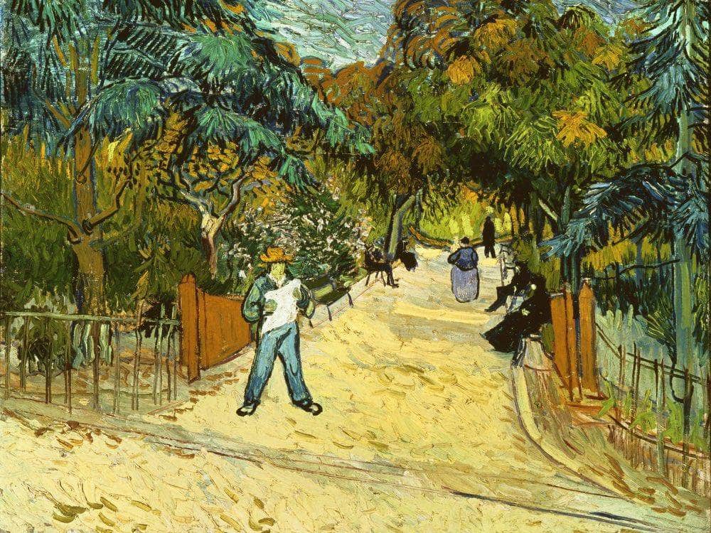 Entrance To The Public Gardens In Arles By Vincent Van Gogh Fine Art Print