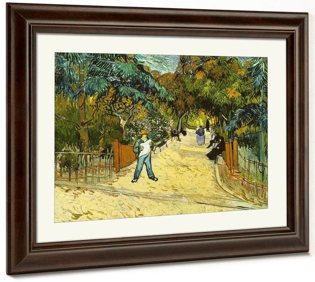 Entrance To The Public Gardens In Arles By Vincent Van Gogh Fine Art Print