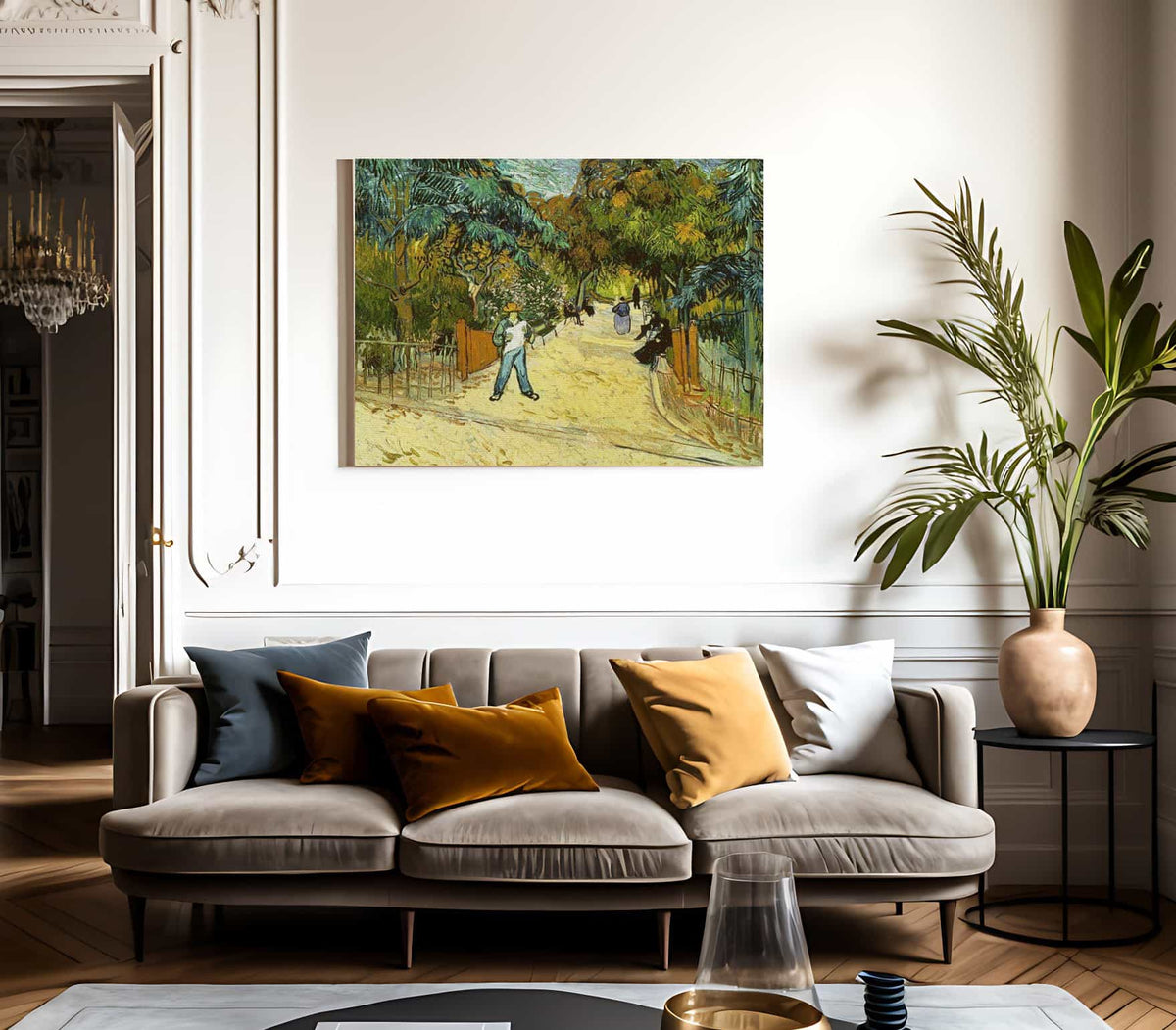 Entrance To The Public Gardens In Arles By Vincent Van Gogh Fine Art Print