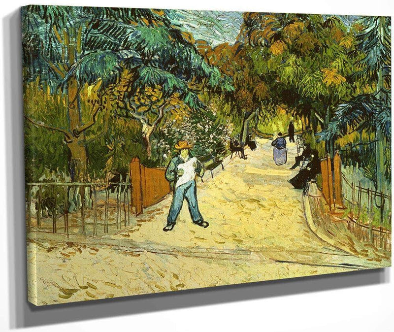 Entrance To The Public Gardens In Arles By Vincent Van Gogh Fine Art Print