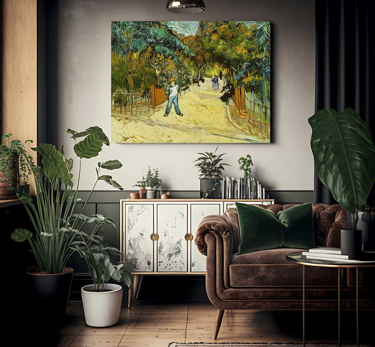 Entrance To The Public Gardens In Arles By Vincent Van Gogh Fine Art Print